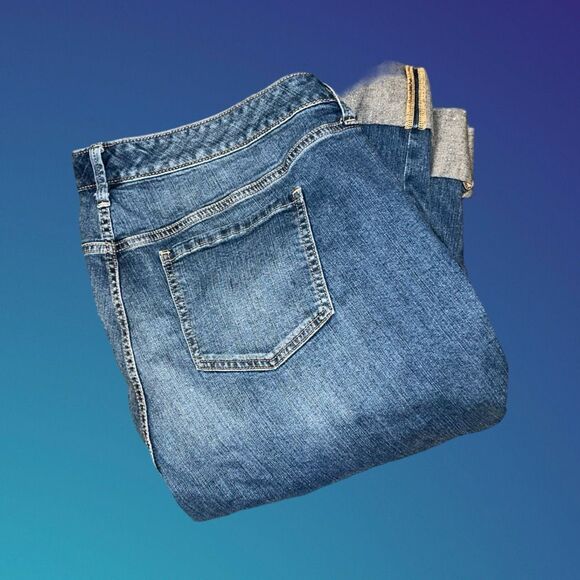 Plus Size Torrid Capri Glitter Cuff Denim Capris Size 24 #66 - Picture 5 of 5